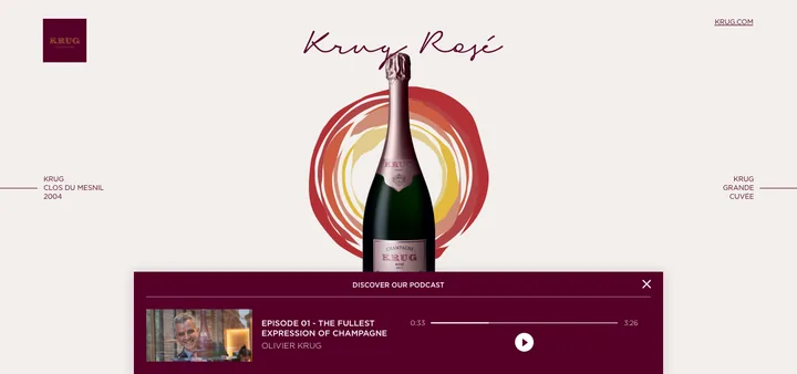 Krug Echoes, carte de vœux 2019, première piste : le cercle peint, image 3 sur 3