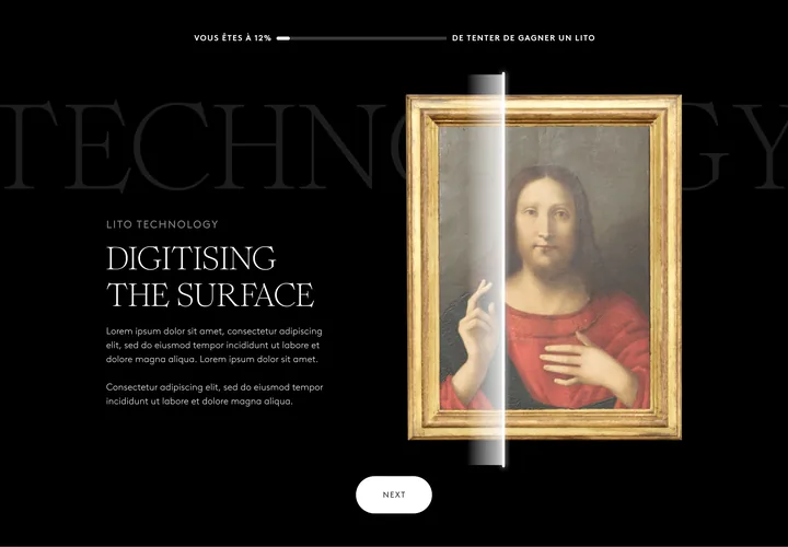 Lito, pages du site et jeu-concours Vivatech (carrousel 4), image 2 sur 4